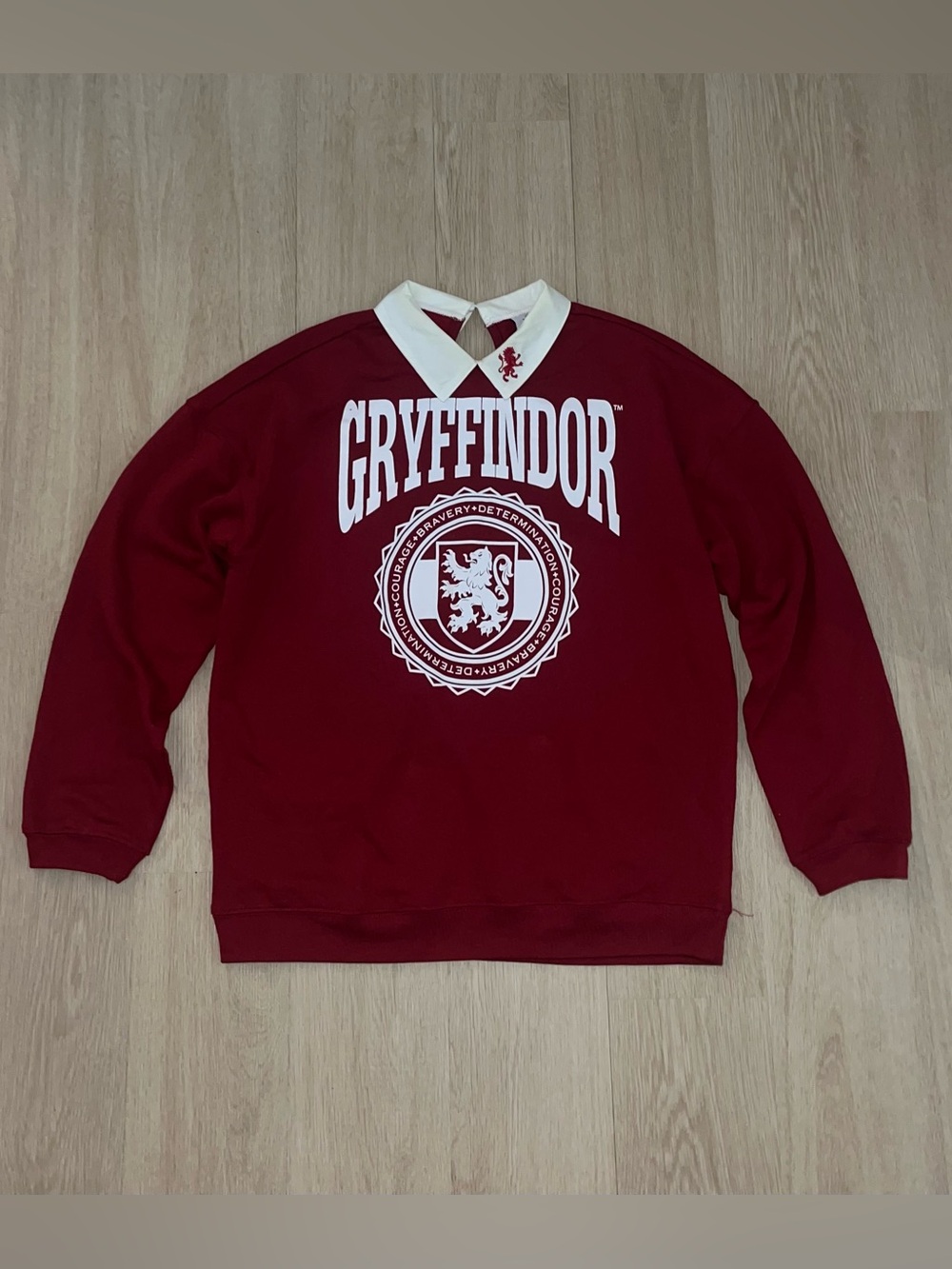 Harry Potter Gryffindor Crest Maroon Crewneck Sweater